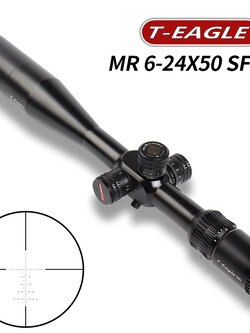กล้องติดปืน กันน้ำ กันกระแทก T-EAGLE MR 6-24X50SF FFP SCOPE เส้นเล็งขยายตามซูม
