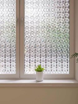 PVC สุญญากาศติดกระจก "3D Diamond" ขนาดหน้ากว้าง 90cm