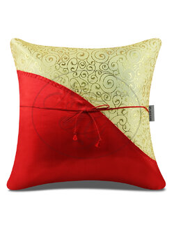 หมอนอิงเอมอร สีแดงชาด