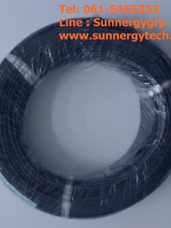 cable & connector(สายไฟ) ขนาด 4.0mm2 Black