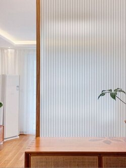 PVC สุญญากาศติดกระจก "ลายกระจกลอนแก้ว Frost Reeded Glass Fim" ขนาดหน้ากว้าง 90cm (สั่งมากกว่า 1m ตัดยาวต่อเนื่อง)