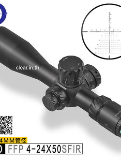 กล้อง ชัดระดับ HD Discovery MODEL 2022 HD 4-24X50SFIR FFP เส้นเล็งขยายตามซูม