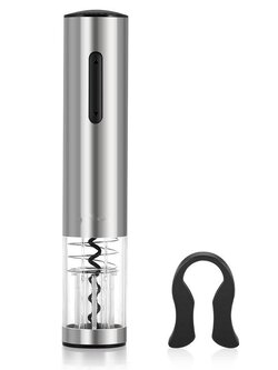 ที่เปิดขวดไวน์ไฟฟ้า Wine Opener สีเงิน Knight Black Horse Winery