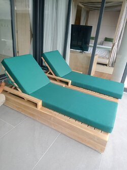 เตียงอาบแดดไม้สัก รุ่น SUNBED DAYBED WHITE GRAY03