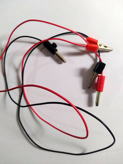สายไฟแดงดำยาว 50 ซม.พร้อมแจ็ค และปากจระเข้ 1 คู่