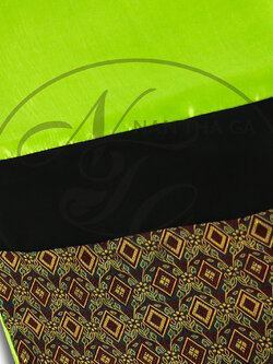 ผ้าคาดเตียงนิวบาหลี สีเขียวไพร