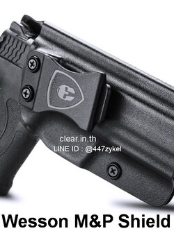 ซอง พกใน Smith & Wesson M&P Shield 9mm EZ Right Handed USA WARRIORLAND Pistol Holster Kydex