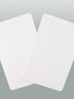 บัตรพลาสติกขาวเปล่า พีวีซี White blank PVC card ขนาด 0.76 mm. จำนวน 50 ใบ