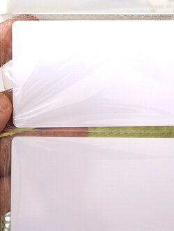 บัตรมายแฟร์ บัตรคีย์การ์ด Mifare 13.56MHz 1K บัตร Mifare S50 card 1Kbyte บัตรพลาสติกขาว PVC card ขนาด 0.8 mm. จำนวน 200 ใบ