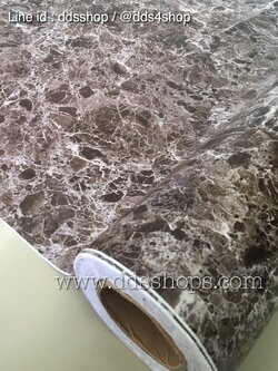 วอลล์เปเปอร์แบบมีกาวในตัว " หินอ่อนสีดำ "กว้าง 122cmx1m (สั่งมากกว่า 1m ตัดยาวต่อเนื่องให้ค่ะ)