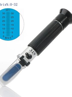 รีแฟรกโตมิเตอร์วัดปริมาณน้ำตาล 0-32 %:0.2Brix