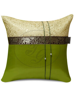 หมอนอิงไอราวัณ สีเขียวไพร