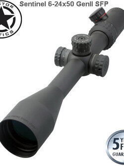 VECTOR OPTIC กล้อง Sentinel Sentinel 6-24x50 GenII SFP scope เส้นเล็งมีไฟ