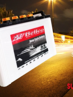 แบตเตอรี่ ชนิด Deep Cycle ขนาด 135Ah 12V - Flooded Type