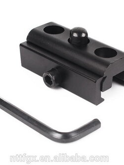 Picatinny Adapter 21 mm. สำหรับยึดกับขาทราย เพื่อให้สามารถยึดราง 21 mm