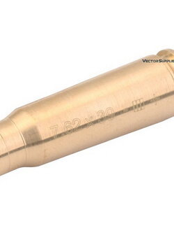 Vector Optics 7.62x39mm Caliber Cartridge Style Red Laser Bore Sight Brass กระสุนเลเซอร์ 7.62 ใช้สำหรับตั้งศูนย์