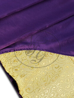 ผ้าคาดเตียงเอมอร สีม่วงลูกหว้า