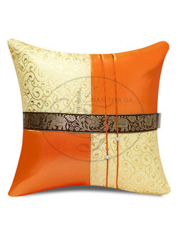 หมอนอิงเทพกุชร สีส้มดอกกรรณิการ์