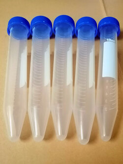 หลอดเซนติฟิวแบบพลาสติกขนาด 15 มล.