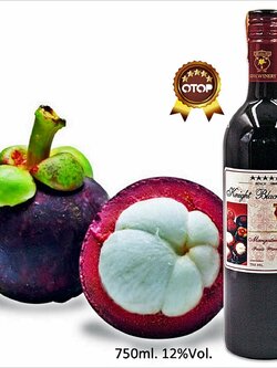 ไวน์แดงมังคุด ไวน์ไทย Sweet Mangosteen Fruit Wine