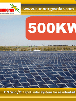 500KW on grid solar system