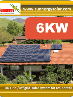 6KW on grid solar system