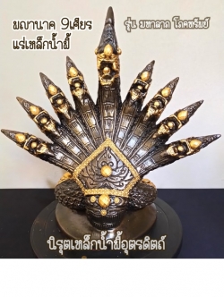 องค์พญานาคราช ๙ เศียร แร่เหล็กน้ำพี้ รุ่นมหาลาภ โภคทรัพย์