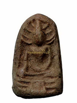 พระพุทธฐานผ้าทิพย์หลังรูปเหมือน ครูบาบุญชุ่มโพธิโก เนื้อผง 65010949