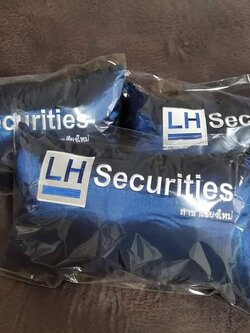 หมอนอิงสกรีนพรีเมี่ยมสีน้ำเงิน