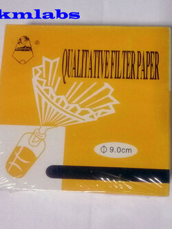 กระดาษกรอง ขนาด 9 cm.100 แผ่นต่อกล่องเบอร์102