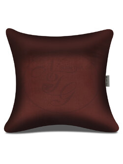 หมอนอิงทูโทนสีไทยโทน สีน้ำตาลไหม้