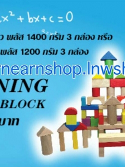 Abbott Learning Wooden block บล็อคไม้สร้างปราสาท (((ส่งฟรี)))
