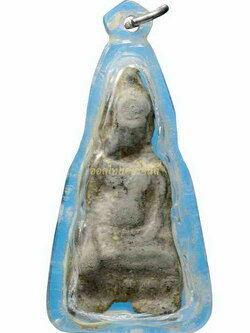 พระหูยาน พิมพ์กลาง เนื้อชินเขียว ชัยนาท เลี่ยมกันน้ำ 63061374