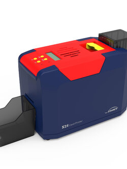 เครื่องพิมพ์บัตรพลาสติก เครื่องพิมพ์บัตรพนักงาน บัตรข้าราชการ บัตรประจำตัว บัตรนักเรียน Card printer Thermal dye-sublimation direct to card Seaory S21