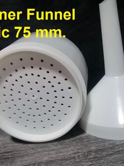 กรวยกรองบูชเนอร์แบบพลาสติก 75 มม.