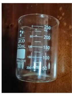 บีกเกอร์แก้ว ขนาด 250 ml.