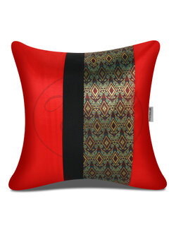 หมอนอิงนิวบาหลี สีแดงชาด