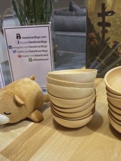 ถ้วยไม้ใส่อุปกรณ์บอร์ดเกมเอนกประสงค์ ทำจากไม้แท้