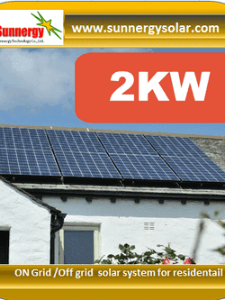2KW on grid solar system ระบบโซ่ล่าเซลล์ออนกริดลดค่าไฟฟ้า 2กิโลวัตต์