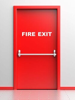 ประตูหนีไฟ ราคาถูก แบบมาตรฐาน ตามกฎหมาย