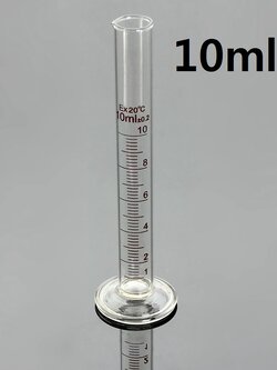 กระบอกตวงแก้วขนาด 10 มล.
