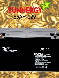 แบตเตอรี่ขนาด 65Ah 12V ชนิด Deep Cycle - AGM