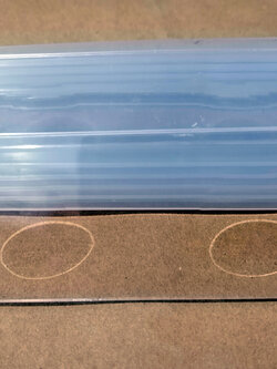 กระจกสไลด์ 2 หลุม จำนวน 5 แผ่นต่อชุด