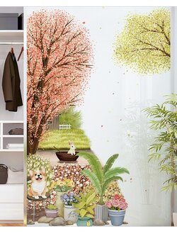 สติ๊กเกอร์ติดผนังตกแต่งบ้าน Highest PVC "Sweet Forest"