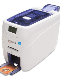 Pointman เครื่องพิมพ์บัตรพลาสติก เครื่องพิมพ์บัตรพนักงาน บัตรข้าราชการ บัตรประจำตัว บัตรนักเรียน Card printer Nuvia N20