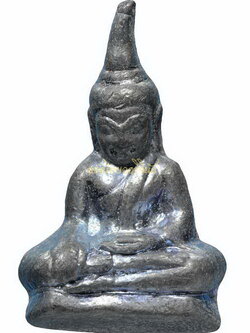 พระท่ากระดานนเรศวร เจดีย์ยุทธหัตถี บ้านพังตรุ ต.ดอนเจดีย์ อ.พนมทวน ปี2519 เนื้อชินตะกั่ว กาญจนบุรี65110919