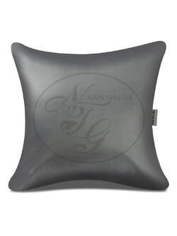 หมอนอิงทูโทนสีไทยโทน สีเทาสวาด
