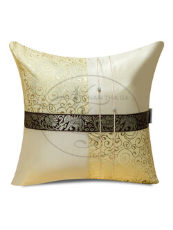 หมอนอิงเทพกุชร สีครีมสังข์