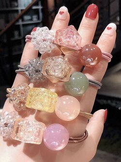 RUB-006 ยางรัดผมแฟชั่นสไตล์เกาหลี (มี 4 สีให้เลือก)