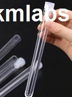 หลอดทดลองพลาสติกพร้อมฝาปิดขนาด12*100มม.